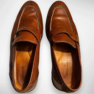 SANDRO MOSCOLONI Men's Murray Moccasin Toe Penny‎ Strap Slip-On Shoes 9M…